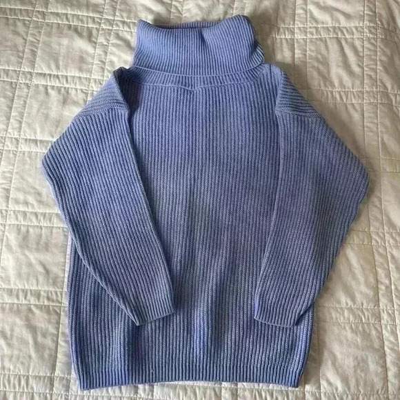 Vintage Milestone purple knit turtleneck sweater extra large - Picture 1 of 4